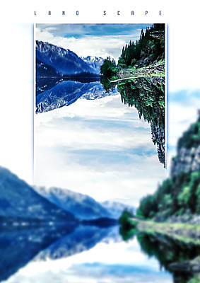 PSD 구름 편집이미지 해외풍경 호수 백그라운드 자연 하늘 산 프레임 사람없음 파란색 사각형 만년설 경관 설산 이미지편집 자연요소 도형 해외 컬러 풍경 생태계 파일형식