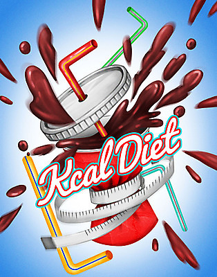 PSD 영어 음식 다이어트 일러스트 줄자 빨대 타이포그라피 사람없음 컬러풀 묶기 콜라 칼로리 국내일러스트 문자 컬러 모션 자 건강 탄산음료 파일형식