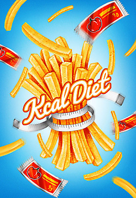 PSD 영어 음식 다이어트 일러스트 줄자 타이포그라피 사람없음 컬러풀 감자튀김 케첩 묶기 칼로리 국내일러스트 문자 컬러 모션 감자 자 건강 튀김 소스_음식 파일형식