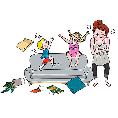 라이프스타일 여자 남자 화분 음료 어린이 쿠션 일러스트 엄마 피곤 사람 컵 세명 소파 과자 육아 지저분함 주부 전쟁 바쁨 열정 육아라이프 주부라이프 독박육아 싱글맘 한부모가족 국내일러스트 AI파일 식기 감정 컨셉 의자 가족 디저트 생활 감각 파일형식 벡터