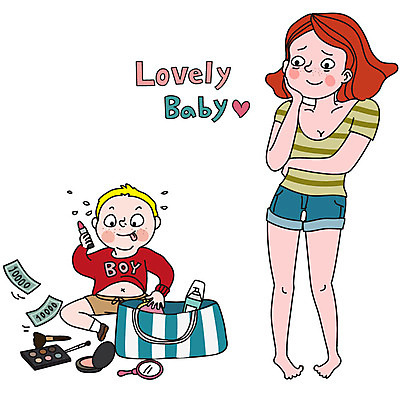 라이프스타일 여자 남자 아들 어린이 지폐 돈 가방 일러스트 엄마 피곤 사람 두명 화장품 육아 아기 호기심 주부 전쟁 바쁨 손거울 열정 육아라이프 주부라이프 독박육아 아들바보 싱글맘 한부모가족 국내일러스트 AI파일 모자관계 잡화 감정 컨셉 가족 생활 뷰티 거울 재산 파일형식 벡터