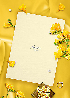 PSD 편집 편집이미지 사계절 꽃 프레임 따뜻함 선물 타이포그라피 사람없음 장식 상자 노란색 봄 반지 포근함 보석 편지지 진주 프리지어 이미지편집 식물 문자 계절 컬러 장신구 감각 광석 편지 파일형식