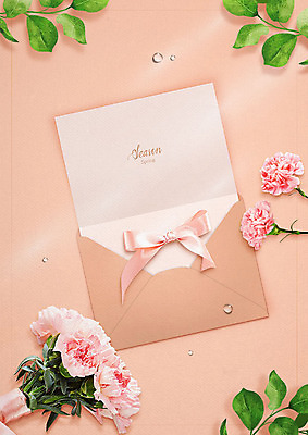 PSD 편집 편집이미지 사계절 꽃 리본 분홍색 편지봉투 프레임 따뜻함 타이포그라피 사람없음 봄 포근함 어버이날 편지 편지지 카네이션 이미지편집 식물 문자 계절 기념일 컬러 봉투 감각 파일형식