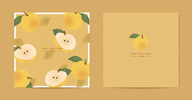 사계절 계절 잎 패턴 일러스트 프레임 사람없음 갈색 패턴백그라운드 가을 배 목업 가을배경 국내일러스트 AI파일 카드프레임 식물 컬러 백그라운드 무늬 과일 파일형식 벡터 가을_계절
