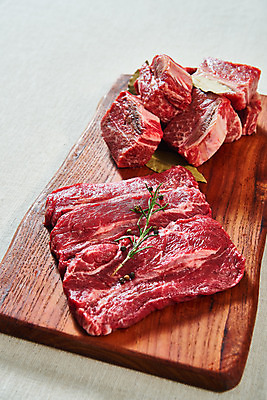 포토 JPG 스튜디오촬영 실내 생고기 육류 사람없음 소고기 신선 오브젝트 흰배경 나무도마 마블링 부채살 소갈비 국내포토 백그라운드 식재료 도마 내부 목재 흰색 파일형식