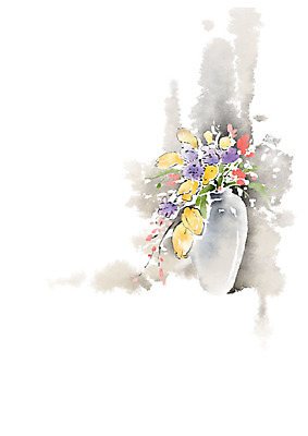 PSD 식물 열매 꽃잎 잎 일러스트 캘리그라피 붓터치 흑백 사람없음 꽃병 번짐 꽃가지 정물화 국내일러스트 꽃 촬영기법 나뭇가지 그림 파일형식 효과