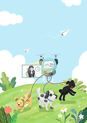 PSD 식물 구름 여자 꽃 반려견 시계 일러스트 하늘 프레임 정보기술 세마리 한명 사람 초원 반려동물 컬러풀 귀여움 산책 강아지 로봇 종이비행기 싱글 목줄 반려 화상통화 싱글라이프 여자한명만 4차산업 채팅봇 혼족 국내일러스트 자연요소 동물 1 라이프스타일 산업 컬러 컨셉 휴식 기술 3 개 종이접기 통화 여자만 파일형식 AI_인공지능 반려용품