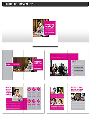 서양인 외국인 템플릿 여자 남자 ZIP 의자 비즈니스 회의 팜플렛 여러명 20대 성인 노트북 비즈니스맨 비즈니스우먼 알림 책상 진분홍색 성인만 인디자인 INDD 이미지템플릿 분홍색 가구 다수 사람 인종 청년 전자제품 직장인 파일형식