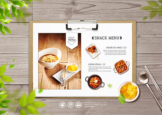 PSD 편집이미지 라이프스타일 음식 백그라운드 프레임 수저 사람없음 컬러풀 라면 떡볶이 분식 단무지 메뉴판 분식집 카피스페이스 이미지편집 식기 컬러 생활 식당 공백 면류 파일형식