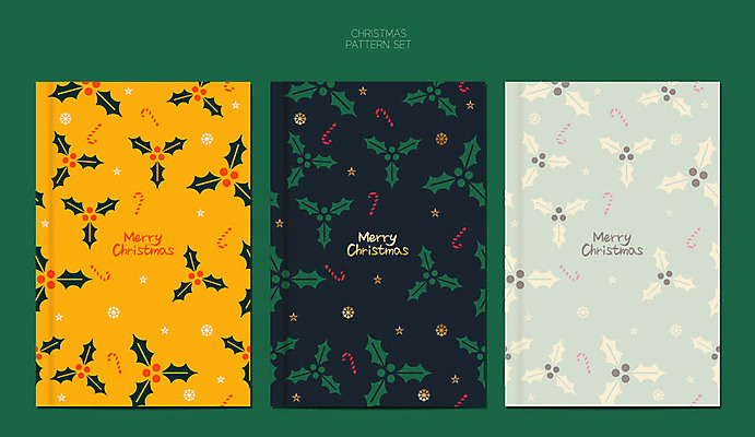 디자인 백그라운드 크리스마스 겨울 패턴 일러스트 사람없음 세트 컬러풀 패턴백그라운드 포장지 포인세티아 지팡이사탕 겨울배경 국내일러스트 AI파일 계절 기념일 꽃 컬러 무늬 포장 사탕 파일형식 벡터