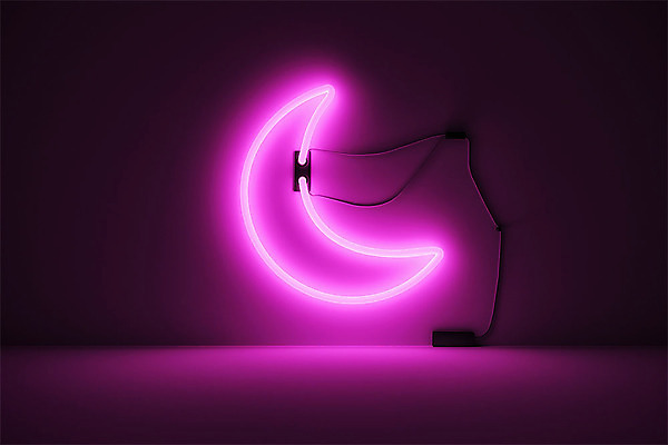 PSD 편집 편집이미지 분홍색 말풍선 검은배경 날씨 프레임 사람없음 빛 반짝임 3D 달 초승달 디지털합성 네온 카피스페이스 네온아트 편집소스 이미지편집 편집3D 자연요소 컬러 백그라운드 모션 검은색 공백 파일형식