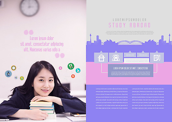 PSD 템플릿 표지디자인 북디자인 출판디자인 여자 교육 내지 분홍색 북커버 한명 사람 팜플렛 상반신 20대 성인 앞모습 책 연필 보라색 공책 한국인 즐거움 유학 성인여자한명만 이미지템플릿 1 감정 뷰포인트 컬러 문구용품 학용품 동양인 청년 필기구 여자한명만 성인여자만 파일형식