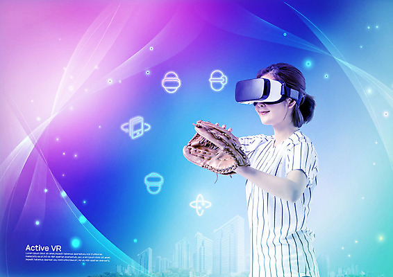 PSD 편집이미지 여자 패턴 한명 서기 사람 상반신 20대 성인 옆모습 컬러풀 한국인 야구글러브 체험 비눗방울 즐거움 신기함 가상현실 성인여자한명만 오큘러스 4차산업 VR기기 이미지편집 1 감정 산업 뷰포인트 컬러 컨셉 무늬 모션 동양인 청년 기계 글러브 여자한명만 성인여자만 파일형식