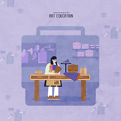 PSD 여학생 여자 교육 예술 신발 가방 일러스트 청소년 여고생 한명 사람 취미 보라색 지갑 책상 즐거움 여중생 가죽공예 에듀 에듀케이션 십대여자한명만 스쿨팩 국내일러스트 1 학생 잡화 감정 컬러 가구 중학생 고등학생 공예 여자한명만 십대여자만 파일형식