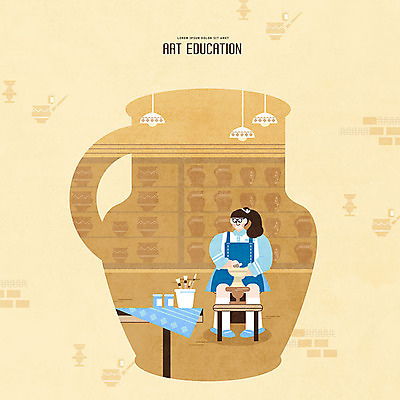 PSD 여학생 여자 교육 예술 일러스트 청소년 탁자 여고생 조명 한명 사람 취미 갈색 붓 도자기공예 책상 즐거움 여중생 도자기물레 에듀 에듀케이션 십대여자한명만 스쿨팩 국내일러스트 1 학생 감정 컬러 가구 중학생 고등학생 공예 물레 여자한명만 십대여자만 파일형식