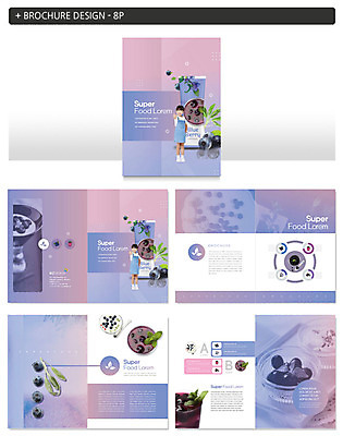 템플릿 그릇 식기 여자 ZIP 어린이 음식 리플렛 채소 과일 식재료 건강 요리 소녀 팜플렛 두명 한국인 블루베리 연보라색 어린이만 인디자인 INDD 슈퍼푸드 간편조리식품 이미지템플릿 사람 동양인 보라색 건강식품 파일형식