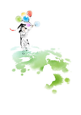 PSD 여자 교육 지구 세계지도 일러스트 학사모 캘리그라피 졸업 붓터치 한명 사람 즐거움 번짐 유학 풍선 에듀 에듀케이션 소녀한명만 스쿨팩 국내일러스트 모자_잡화 1 감정 지도 세계 여자한명만 소녀만 파일형식 효과