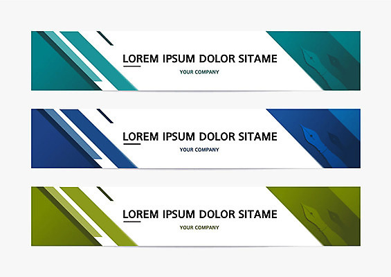 템플릿 배너 배너템플릿 가로배너 백그라운드 프레임 사람없음 컬러풀 만년필 현수막 배너세트 AI파일 컬러 가로 세트 펜 파일형식 벡터