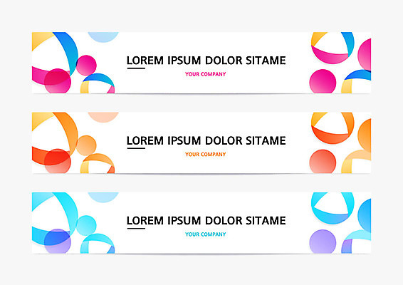 템플릿 배너 배너템플릿 가로배너 백그라운드 프레임 사람없음 컬러풀 현수막 원형 기하학 배너세트 AI파일 도형 컬러 무늬 가로 세트 파일형식 벡터