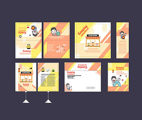 템플릿 배너 배너템플릿 남자 여행 배낭 텐트 이벤트 여러명 세트 노란색 캠핑 현수막 나침반 모닥불 즐거움 전단 엽서 초대장 약도 소봉투 행사세트 행사템플릿 AI파일 감정 컬러 다수 지도 가방 불 레저 편지봉투 카드_감사 캠핑도구 사람 편지 홍보물 파일형식 벡터