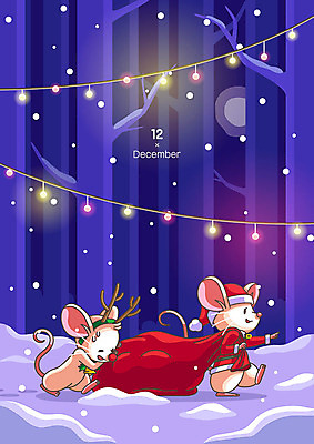 크리스마스 두마리 겨울 일러스트 조명 프레임 사람없음 산타클로스 달력 십이지신 눈 쥐띠 쥐 12월 즐거움 보따리 십이지신캐릭터 쥐캐릭터 프레임일러스트 흰쥐 2020년 경자년 국내일러스트 일러캐릭터 AI파일 자연요소 캐릭터 계절 기념일 감정 동물캐릭터 2 날씨 날짜 설치류 연도 파일형식 벡터