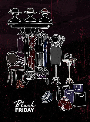 PSD 모자 옷 신발 의자 가방 일러스트 장신구 사람없음 쇼핑 쇼핑백 세일 검은색 옷걸이 마네킹 향수 진열장 손그림 블랙프라이데이 국내일러스트 잡화 컬러 가구 데이이벤트 화장품 파일형식