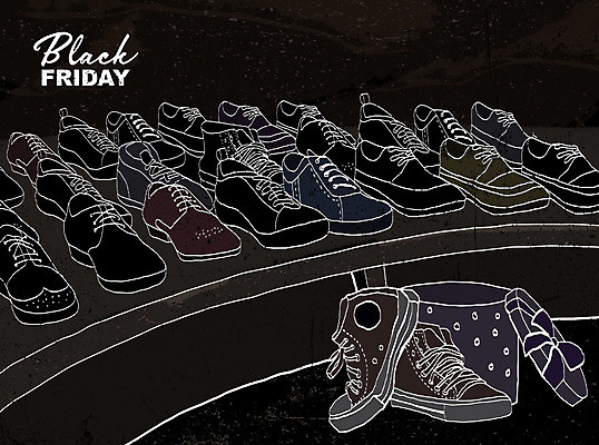 PSD 운동화 신발 일러스트 사람없음 선물상자 쇼핑 세일 검은색 진열장 손그림 블랙프라이데이 국내일러스트 컬러 데이이벤트 선물 상자 파일형식