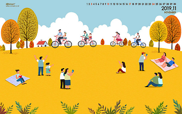 JPG 월페이퍼 바탕화면 11월 날짜 파일형식