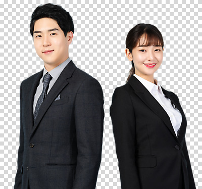 편집이미지 응시 여자 남자 회사 비즈니스 미소 누끼 사람 정장 상반신 20대 청년 두명 옆모습 청춘 한국인 구직 직장인 비즈니스맨 비즈니스우먼 실업 동료 합격 신입사원 취업준비생 PNG 성인만 편집소스 직업 시선 옷 뷰포인트 컨셉 관계 표정 동양인 성인 파일형식
