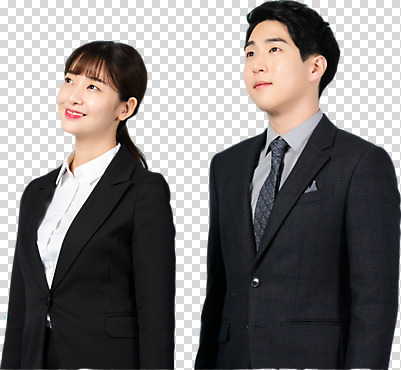 편집이미지 응시 여자 남자 회사 비즈니스 미소 누끼 사람 상반신 20대 청년 두명 옆모습 청춘 한국인 구직 비즈니스맨 비즈니스우먼 실업 동료 합격 신입사원 취업준비생 PNG 성인만 편집소스 시선 뷰포인트 컨셉 관계 표정 동양인 성인 직장인 파일형식