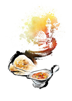 PSD 음식 일러스트 캘리그라피 붓터치 사람없음 전통음식 인도 향신료 즐거움 번짐 인도음식 동남아음식 랜드마크 밀떡 토르티야 힌두사원 국내일러스트 전통 감정 아시아 떡 동양음식 향미료 힌두교 파일형식 효과