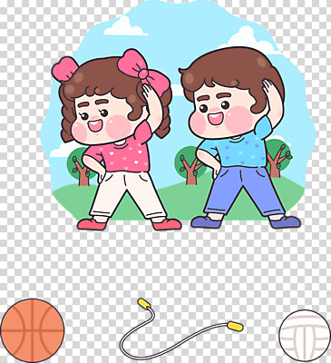 나무 편집 편집이미지 캐릭터 여자 교육 남자 어린이 공 모션 농구공 표정 누끼 소녀 소년 두명 운동 스트레칭 줄넘기 체육시간 배구공 PNG 어린이만 편집소스 식물 스포츠용품 수업 농구 건강 사람 배구 파일형식