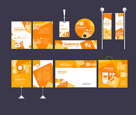 템플릿 배너템플릿 이벤트 사람없음 세트 뷰티 쇼핑백 주황색 화장품 거울 현수막 전단 엽서 초대장 패키지 메이크업브러쉬 박람회 손부채 소봉투 행사세트 행사템플릿 AI파일 배너 컬러 가방 편지봉투 카드_감사 붓 편지 홍보물 파일형식 벡터