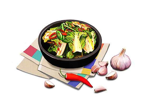 PSD 그릇 한식 일러스트 고추 김치 한국 마늘 사람없음 보자기 대표 천 뚝배기 발효 발효음식 겉절이 봄동 국내일러스트 식기 아시아 음식 채소 직물 파일형식 천_직물