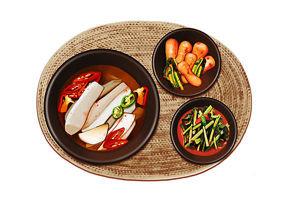 PSD 그릇 한식 일러스트 김치 한국 사람없음 대표 발효 물김치 발효음식 총각김치 열무김치 그릇받침대 국내일러스트 식기 아시아 음식 받침대 파일형식