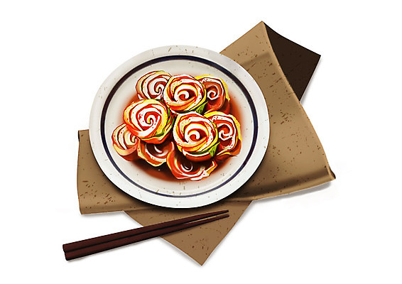 PSD 그릇 한식 일러스트 젓가락 김치 한국 사람없음 보자기 대표 천 배추 발효 배추김치 발효음식 국내일러스트 식기 아시아 음식 채소 수저 직물 파일형식 천_직물