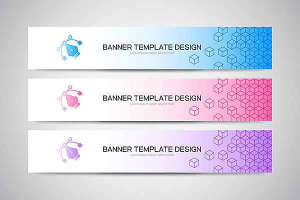 템플릿 배너 배너템플릿 가로배너 백그라운드 프레임 사람없음 그래픽 컬러풀 만년필 현수막 정사각형 그라데이션 시각디자인 입체도형 배너세트 AI파일 도형 디자인 컬러 가로 세트 펜 입체 파일형식 벡터