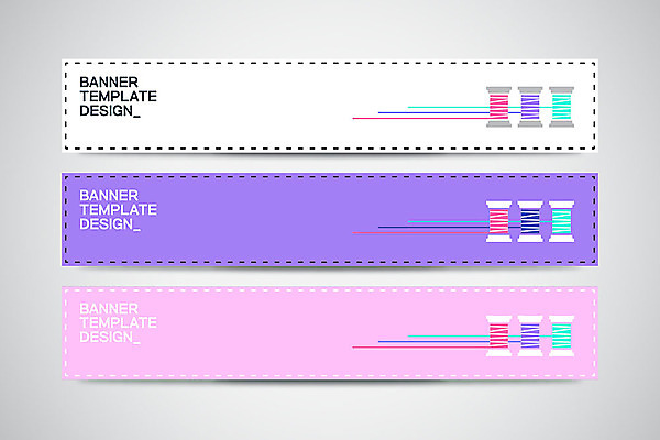 템플릿 배너 배너템플릿 패션 가로배너 점선 분홍색 백그라운드 프레임 사람없음 그래픽 컬러풀 보라색 현수막 실 바느질도구 의상디자인 배너세트 AI파일 디자인 선 컬러 가로 세트 오브젝트 파일형식 벡터