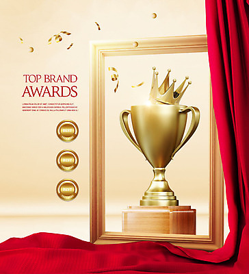 PSD 편집이미지 왕관 폭죽 액자틀 사람없음 빨간색 빛 노란색 우승 커튼 수상_상을받음 상패 트로피 금상 시상식 연말 카피스페이스 이미지편집 컬러 액자 틀 공백 최고 상_우승 파일형식