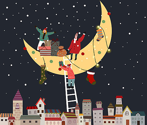 라이프스타일 여자 남자 크리스마스 겨울 일러스트 사다리 양말 사람 빌딩 성인 건물 세명 선물상자 눈 초승달 즐거움 조명장식 겨울풍경 국내일러스트 AI파일 자연요소 건축물 계절 기념일 감정 날씨 조명 선물 풍경 생활 장식 상자 달 도구 파일형식 벡터