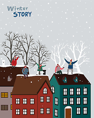 나무 라이프스타일 여자 남자 크리스마스 겨울 일러스트 사람 빌딩 여러명 성인 건물 눈 즐거움 겨울풍경 국내일러스트 AI파일 자연요소 식물 건축물 계절 기념일 감정 다수 날씨 풍경 생활 파일형식 벡터