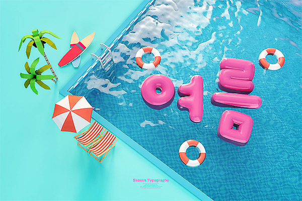 PSD 편집 편집이미지 수영장 타이포그라피 한글 사람없음 여름 파란색 야자수 3D 귀여움 파라솔 서핑보드 입체 디지털합성 오브젝트 선베드 튜브 폴리곤 편집소스 편집3D 나무 문자 계절 컬러 컨셉 의자 보드_스포츠 파일형식