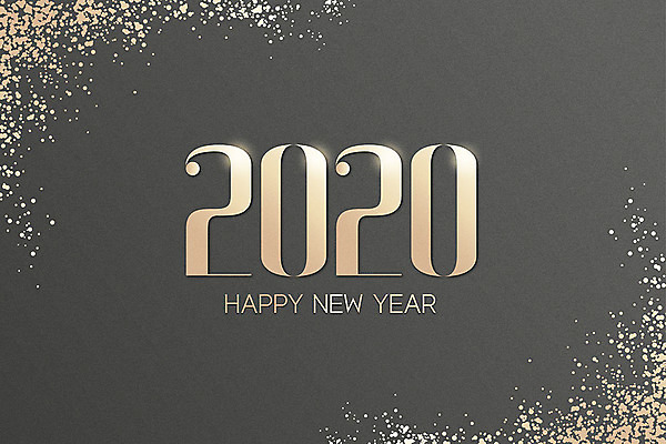 영어 일러스트 새해 타이포그라피 사람없음 반짝임 숫자 금색 쥐띠 해피뉴이어 2020년 경자년 국내일러스트 AI파일 문자 컬러 모션 새해인사 십이지신 쥐 연도 파일형식 벡터