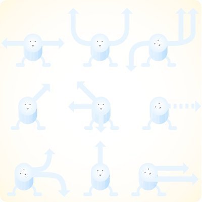 EPS 해외이미지 캐릭터 디자인 얼굴 컨셉 일러스트 비즈니스 화살 방향 유기농 해결 엘리먼트 해외일러스트 일러캐릭터 웰빙 신체부위 파일형식 벡터 이미지허브