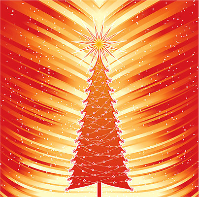 EPS 해외이미지 디자인 계절 별 백그라운드 크리스마스장식 크리스마스 겨울 곡선 일러스트 휴가 장식 빨간색 크리스마스트리 축하 해외일러스트 자연요소 기념일 선 컬러 컨셉 파일형식 벡터 이미지허브