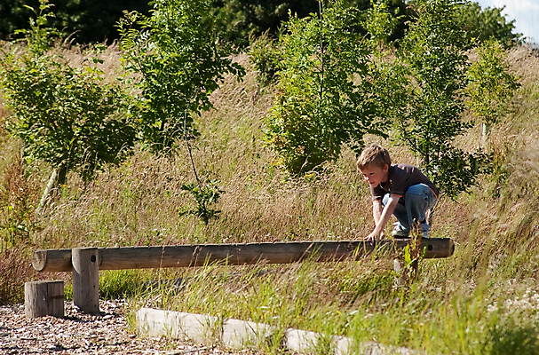 포토 JPG 해외이미지 남자 어린이 놀이 한명 소년 야외 목재 놀이터 해외포토 나무 1 재료 사람 파일형식 이미지허브