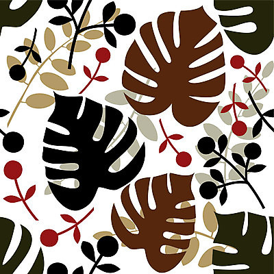 EPS 해외이미지 식물 잎 꽃무늬 패턴 일러스트 자연 벽지 추상 장식 타일 구성 스타일 해외일러스트 꽃 무늬 생태계 파일형식 벡터 이미지허브