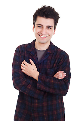 포토 JPG 해외이미지 백인 1 남자 행복 여유 아침 휴식 주택 한명 사람 20대 성인 갈색 귀여움 손상 기쁨 침실 잠옷 흰색 침대 표현 잠 확인 긍정 해외포토 주간 서양인 옷 감정 컬러 가구 컨셉 청년 건물 파일형식 이미지허브