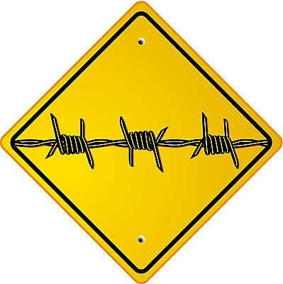 EPS 해외이미지 일러스트 경고 울타리 노란색 새벽 사인 철사 지하 국경 해외일러스트 자연요소 컬러 담장 파일형식 벡터 이미지허브