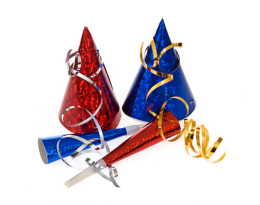 포토 JPG 해외이미지 행복 리본 종이 새로움 기념 뿔 사람없음 초록색 파란색 컬러풀 반사 파티 축하 생일 황금 플라스틱 폭발 호루라기 연도 타격 팝 해외포토 기념일 감정 컬러 컨셉 모션 재질 이벤트 파일형식 이미지허브